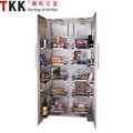 Soft-stop half tandem pantry unit Kitchen Cabinet Pull Out wire storage solution 3