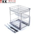 3 Layer soft-stop slide pull out Kitchen Storage Wire basket 1