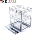 3 Layer soft-stop slide pull out Kitchen Storage Wire basket 3