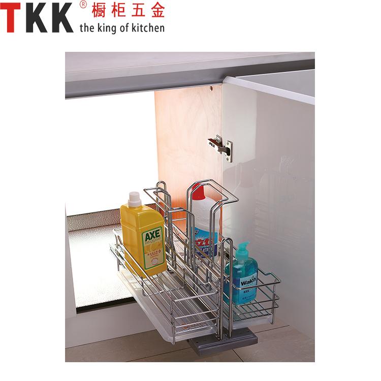 Soft-stop Slide Convenient Kitchen Drawer Trough Basket 2