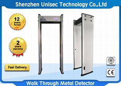 Economic 100 Sensitivity UB500 6 zones walk through metal detector security scan