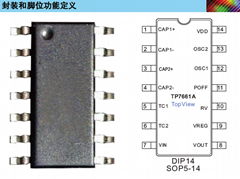 拓微原廠，TP7661A，電荷泵電壓反轉器，二、三倍壓正、負