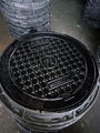 Black manhole cover