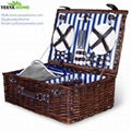 hot sale picnic basket wicker material