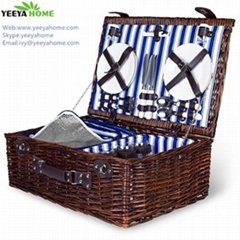 hot sale picnic basket wicker material handmade