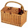 wicker basket making insulated picnic basket 2