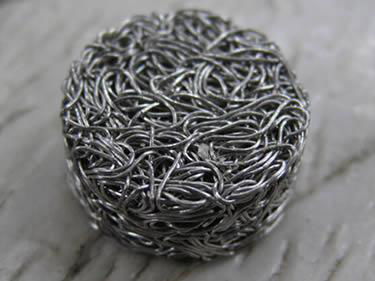 Compressed Knitted Wire Mesh Filter 2