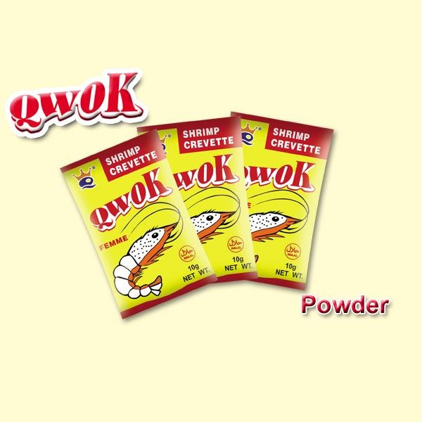 Manufacturers Brand Qwok 10g shrimp flavour stock powder halal bouillon powder