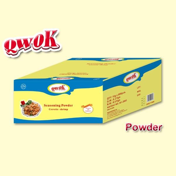 Manufacturers Brand Qwok 10g shrimp flavour stock powder halal bouillon powder 2