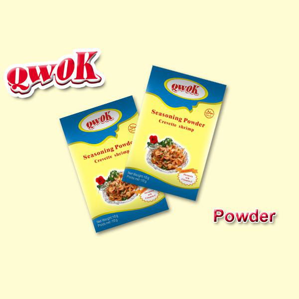 Manufacturers Brand Qwok 10g shrimp flavour stock powder halal bouillon powder 3