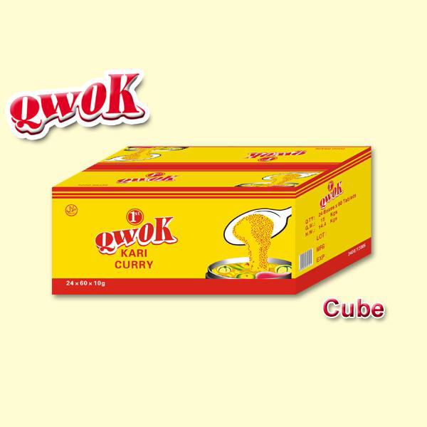 10g Kari curry flavour seasoning cube stock cube Qwok 010 Qwok