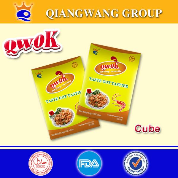 Qwok 4g shrimp flavour seasoning cube stock cube Qwok 012 (China