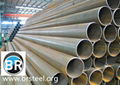 black painting erw steel pipe