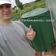 Collapsible Rain Water Barrel Down Spout