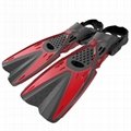 Diving  Fins Short Blade Swimming Train Foot Filppers for Children and Adults