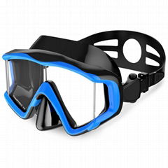 Dive Mask Wide 180 Degree Vision Snorkeling Lens for Adults and Children in Divi