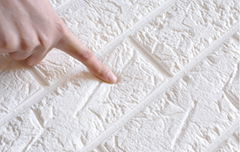 3d DIY self adhesive waterproof foam brick cushion soft 3D PE foam wallpaper 