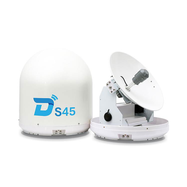 Ditel S45 45cm auto tracking ku band marine satellite dish antenna tv