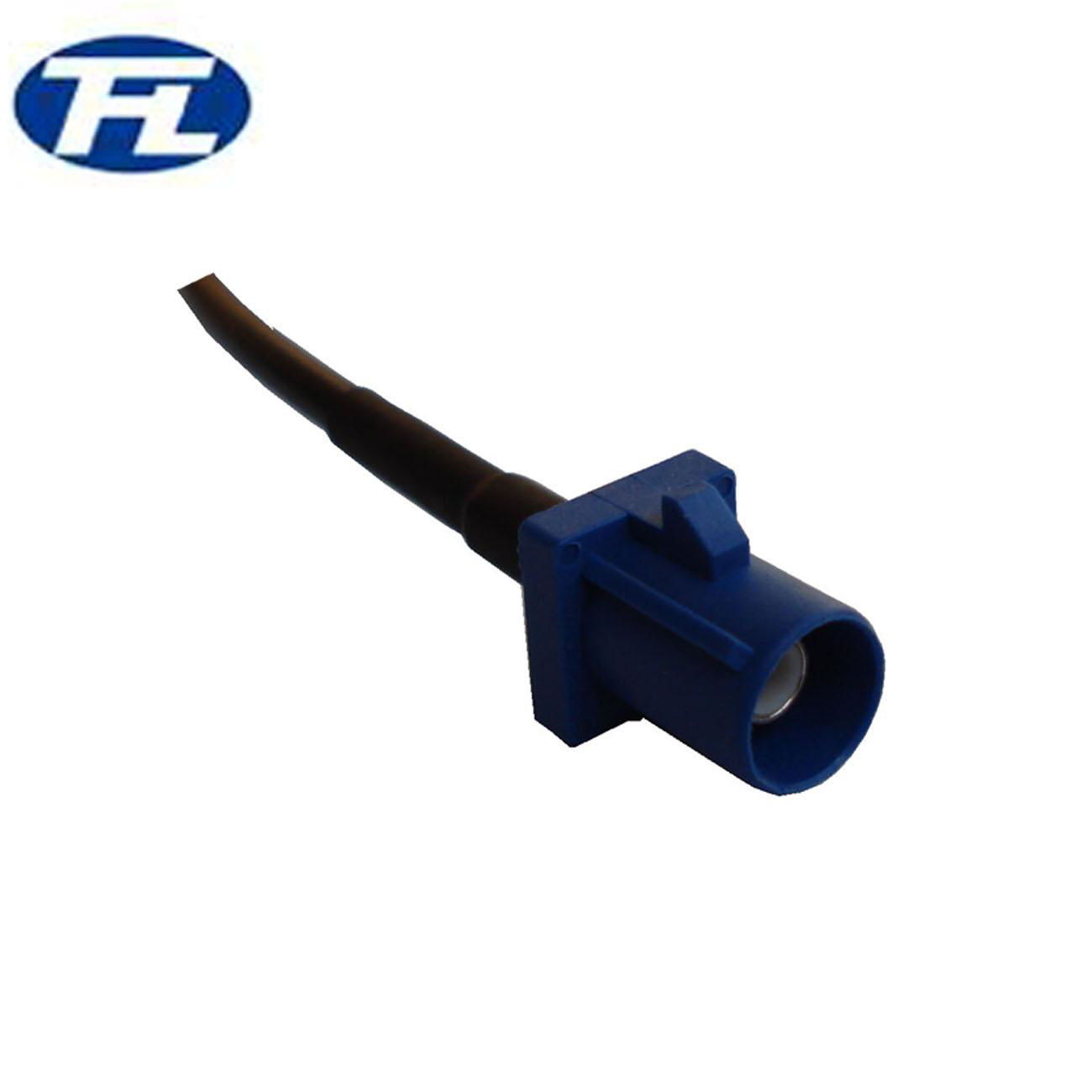 blue color fakra-c plug for coaxial cable 2