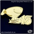 Zinc Alloy Gold Plated Animal badge