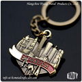 Zinc Alloy Metal 3D Patina Travel Commemorative Keychain 4