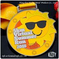 5km Virtual Summer Run Medal Customization 1