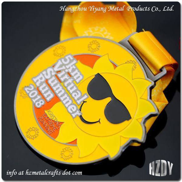 5km Virtual Summer Run Medal Customization 4