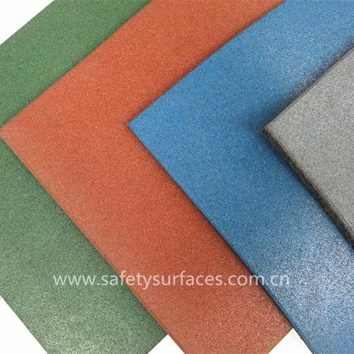 EN1177 Fall height safety rubber flooring tiles for children playground soft mat