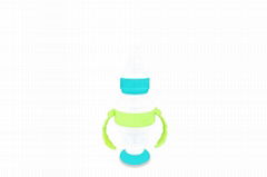 Unique baby collapsible glass silicone feeding bottle