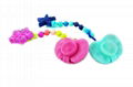 Baby collapsible flip pacifier clip with chain