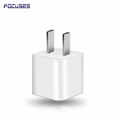 Focuses UL Certified 5W USB Wall Charger Power Adapter for iPhone iPad iPod