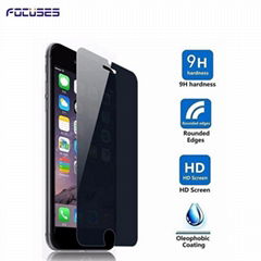 Focuses 9H 2.5D 180 Degree Privacy Anti Spy Anti Glare Tempered Glass Screen