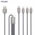 FOCUSES New Creative 4 in 1 USB Data Cable Adapter Universal for Cell Phones 1