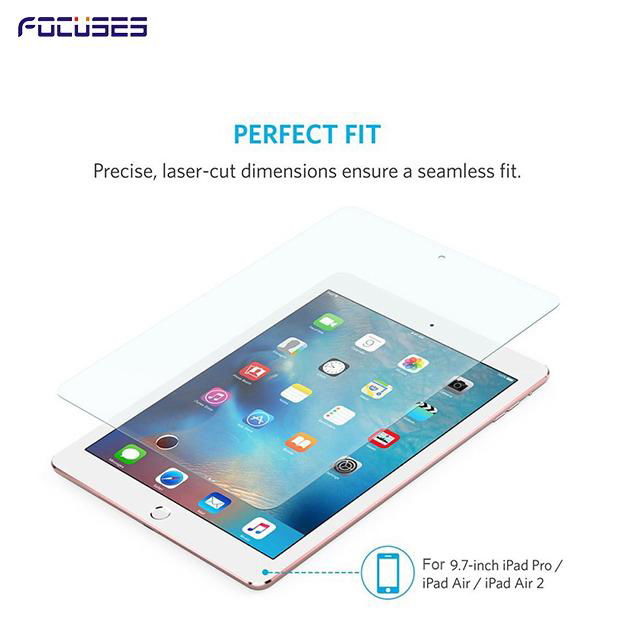 Focuses 9H Premium Tempered Glass Screen Protector for iPad 3 4 5 6 9.7