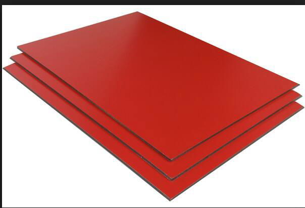 Pearl Red 5mm Dibond Exterior Aluminum Facade Panels 4