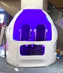 9D VR Capsule , Virtual Reality Games Simulator With Two Seats