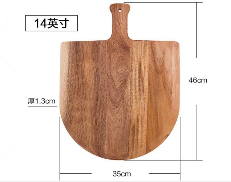 Factory Wholesale Large Size Wood Pizza Peel Pizza Paddle Board 2