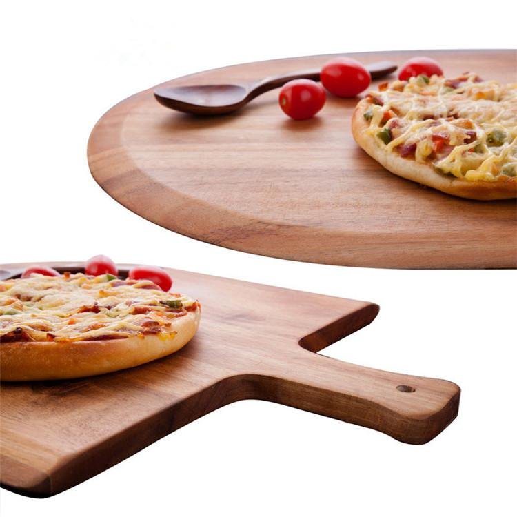 Factory Wholesale Large Size Wood Pizza Peel Pizza Paddle Board 4