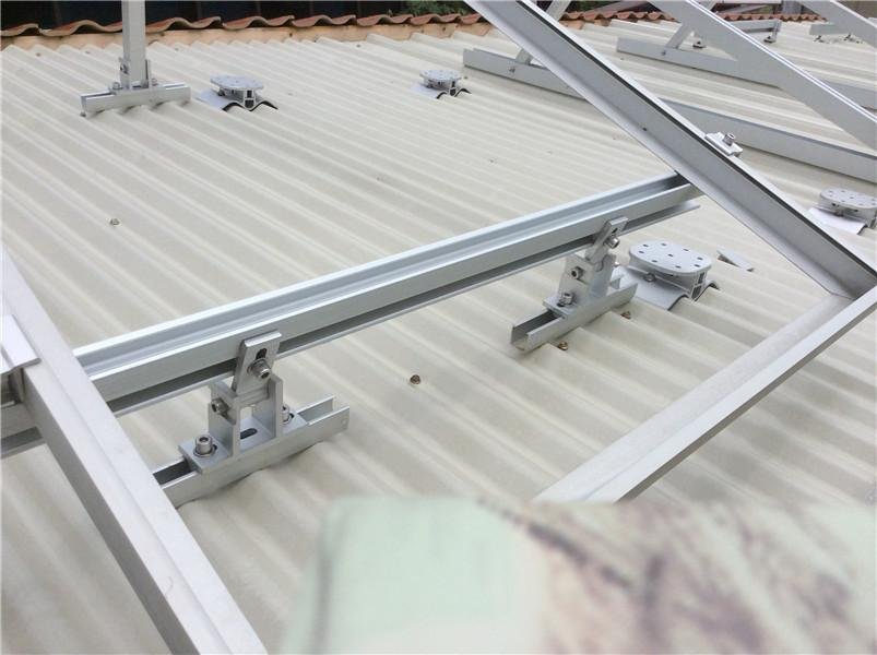 Roof solar mounting system Aluminium adjustgable roof solar mounting structure