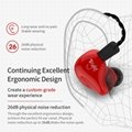 Hybrid Balance Armature with Dynamic Units KZ ZS4 Exchangeable Cable Design and  5
