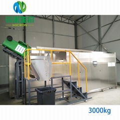 vegetable&fruit waste composting machine of 3t