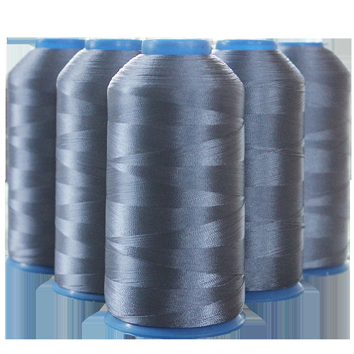 High tenacity polyester filament sewing threads 