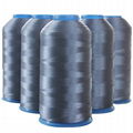 High tenacity polyester filament sewing