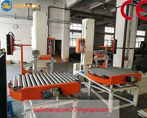 Full Automatic In-line Electric Turntable Pallet Stretch Packer Machines  5
