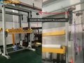  Fully Automatic on line pallet top foil sheet dispenser Wrapping Machine