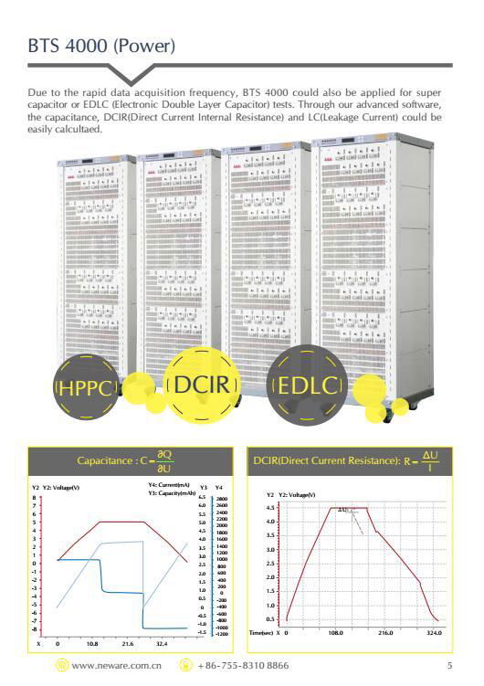 Neware 10V20A Battery Tester for Battery Pack with DCIR Test 8 Channel  3