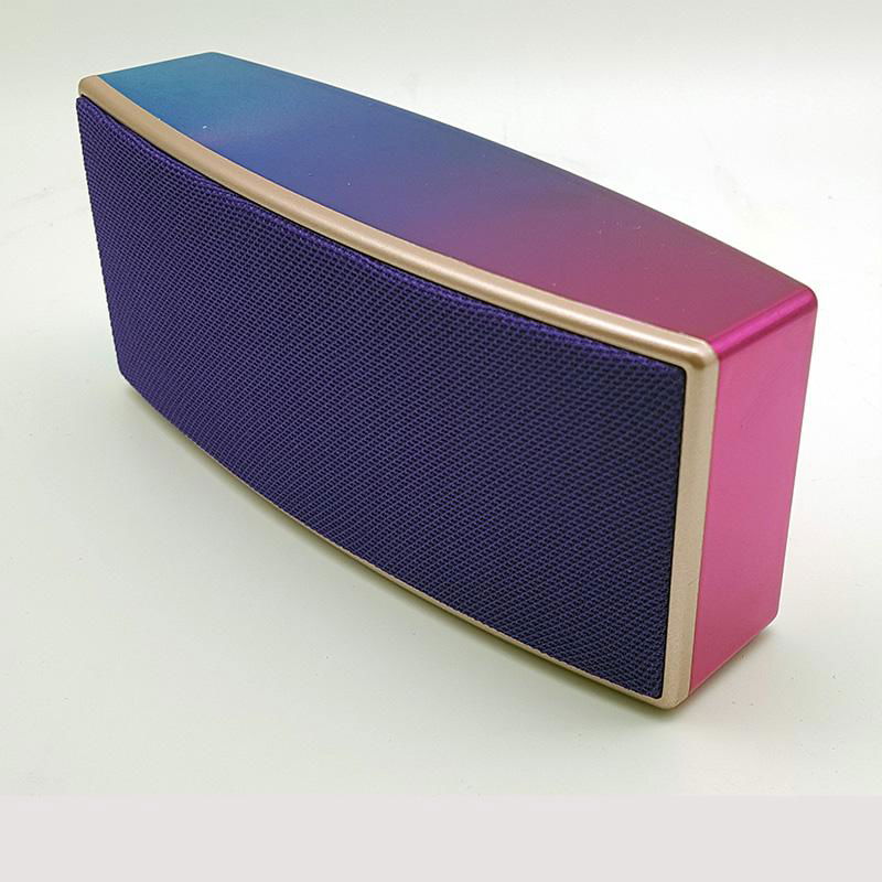 Graduated color small bluetooth speakers portable design with 400mAh battery