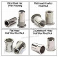 Thin hexagonal head Stainless steel rivet nut