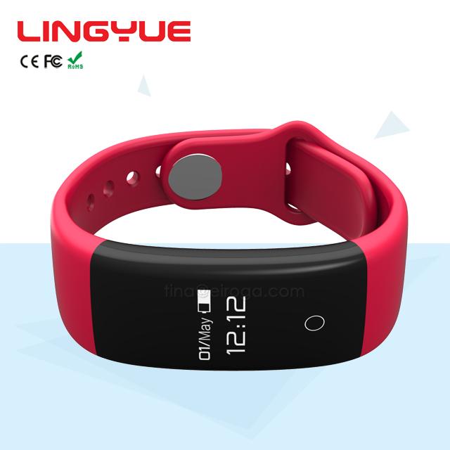 OLED Touch Screen Heart Rate Monitor Wristband Smart Fitness Tracker Watch for S