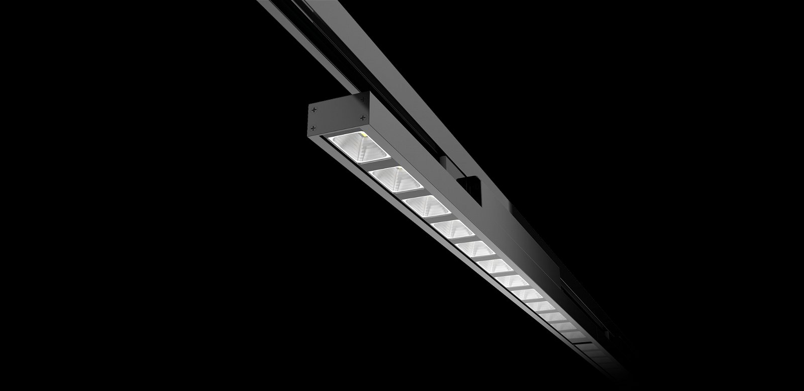 Type A with reflecter Linear LED Track Light 40w/60w led track light 130lm/w 5